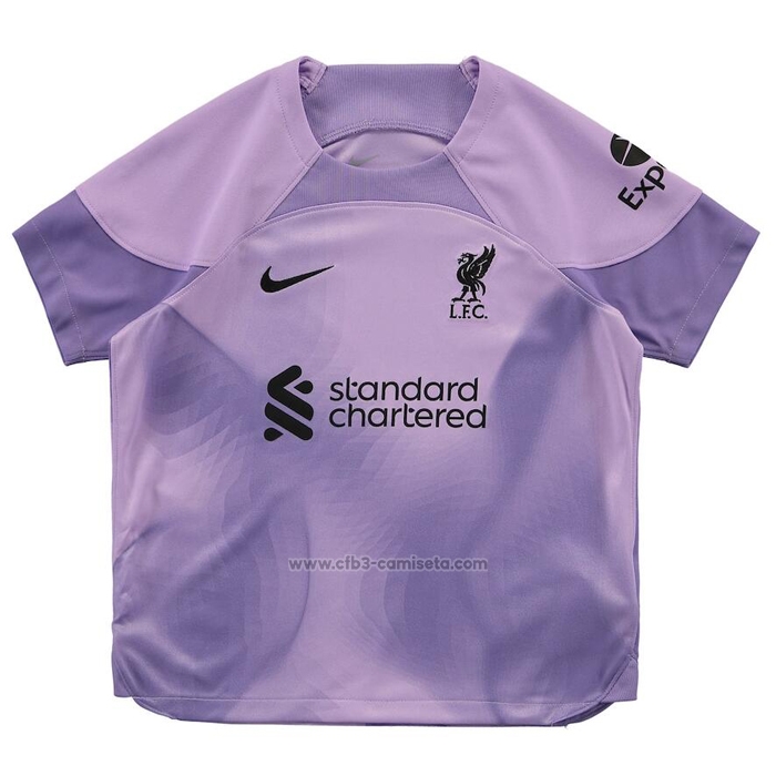Camiseta Liverpool Portero Primera Nino 2022-2023